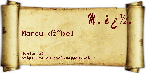 Marcu Ábel névjegykártya